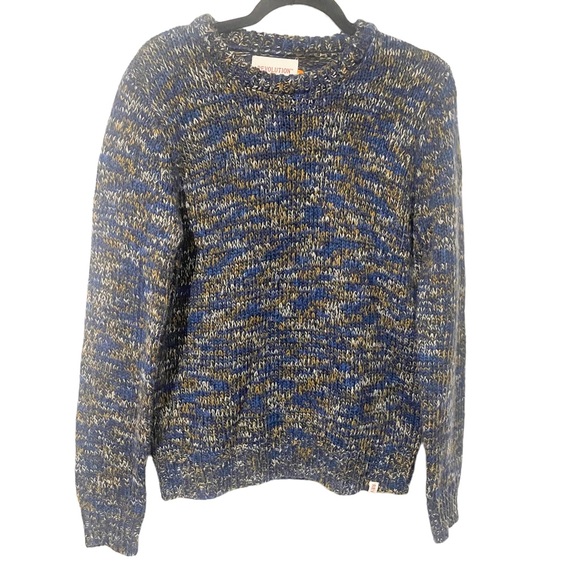 Revolution Mens Size Medium Multi Colored Knit Crewneck Pullover Sweater Wool - Picture 1 of 5